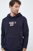 Кофта Guess чоловіча колір синій з капюшоном з аплікацією (3152940)