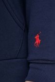 Кофта Polo Ralph Lauren чоловіча колір синій з капюшоном з аплікацією (3068926)