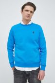 Кофта Tommy Hilfiger чоловіча  однотонна колір блакитний (3038968)
