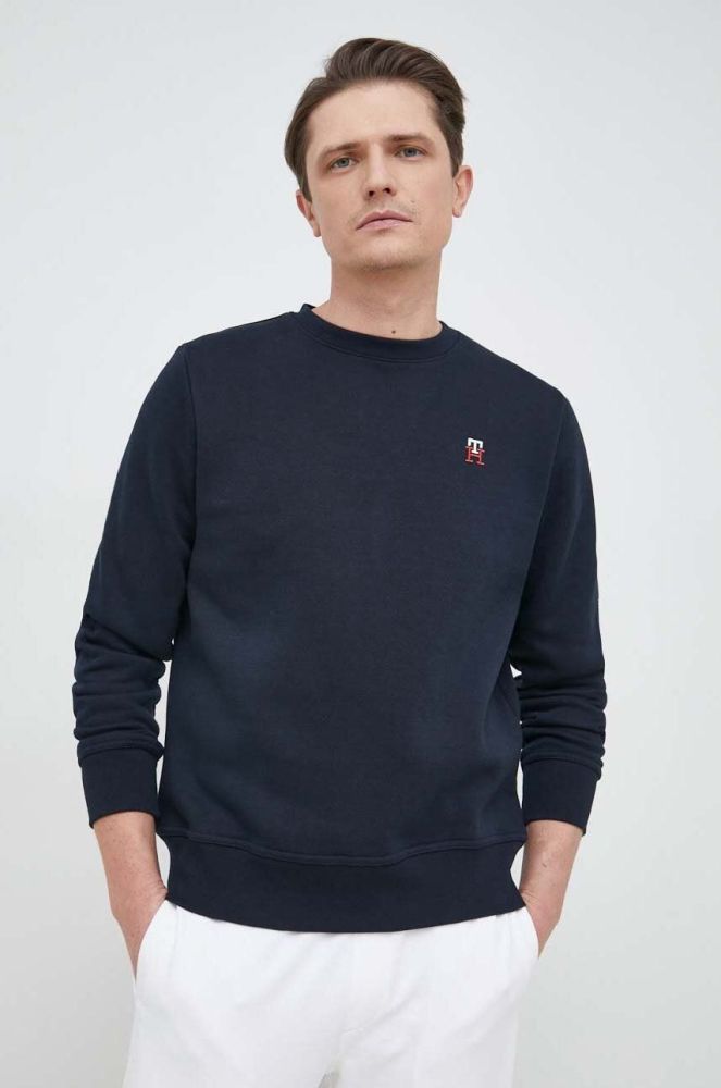 Кофта Tommy Hilfiger чоловіча колір синій однотонна (3038972)