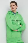 Кофта Tommy Hilfiger чоловіча колір зелений з капюшоном з аплікацією (3027489)