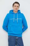 Кофта Tommy Hilfiger чоловіча з капюшоном з аплікацією колір блакитний (3027472) Кофта Tommy Hilfiger чоловіча з капюшоном з аплікацією колір блакитний (3027472)