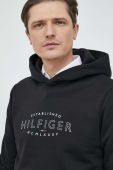 Кофта Tommy Hilfiger чоловіча колір чорний з капюшоном з принтом (3035489)