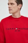 Кофта Tommy Hilfiger чоловіча колір бордовий з принтом Кофта Tommy Hilfiger чоловіча колір бордовий з принтом