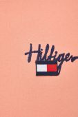 Бавовняна кофта Tommy Hilfiger чоловіча колір помаранчевий з принтом