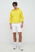 Кофта Tommy Hilfiger чоловіча колір жовтий з капюшоном однотонна