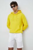 Кофта Tommy Hilfiger чоловіча колір жовтий з капюшоном однотонна