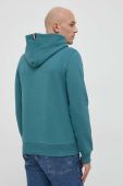 Бавовняна кофта Tommy Hilfiger чоловіча колір зелений з капюшоном з аплікацією (3061211)