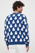 Бавовняна кофта United Colors of Benetton чоловіча колір синій візерунок