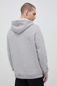 Кофта Reebok чоловіча колір сірий з капюшоном візерунок