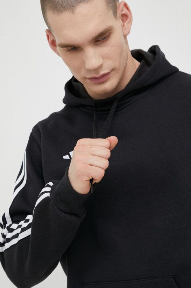 Кофта adidas Performance Tiro 23 колір чорний з капюшоном з аплікацією фото 4