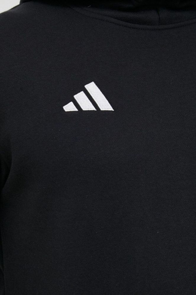 Кофта adidas Performance Tiro 23 колір чорний з капюшоном з аплікацією фото 5