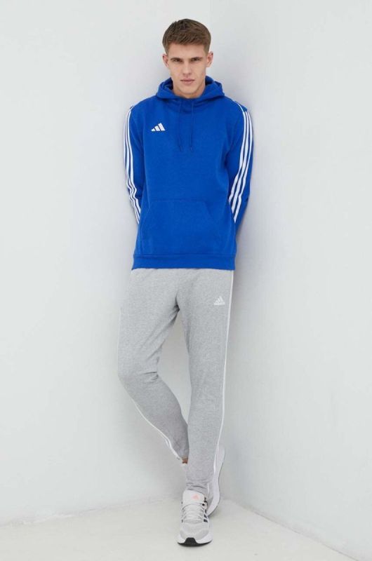 Кофта adidas Performance Tiro 23 з капюшоном з аплікацією колір блакитний фото 2