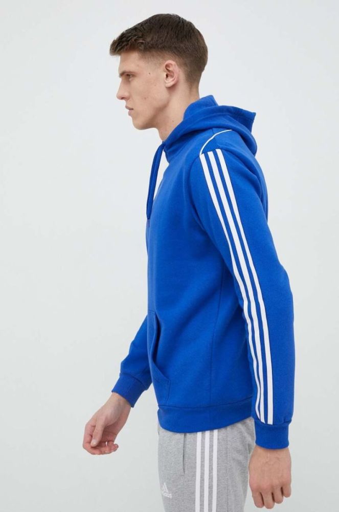 Кофта adidas Performance Tiro 23 з капюшоном з аплікацією колір блакитний фото 3