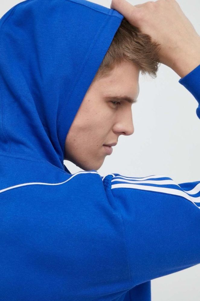 Кофта adidas Performance Tiro 23 з капюшоном з аплікацією колір блакитний фото 5