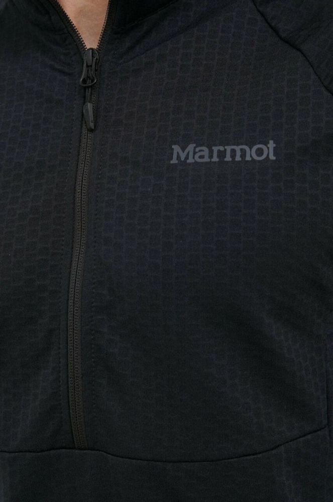 Спортивна кофта Marmot Leconte колір чорний однотонна фото 6