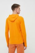 Спортивна кофта Marmot Crossover колір помаранчевий з капюшоном однотонна