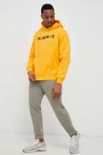Кофта Marmot чоловіча колір помаранчевий з капюшоном з принтом
