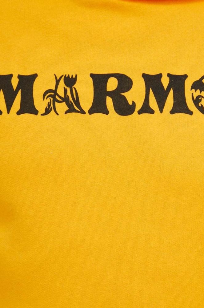 Кофта Marmot чоловіча колір помаранчевий з капюшоном з принтом фото 5