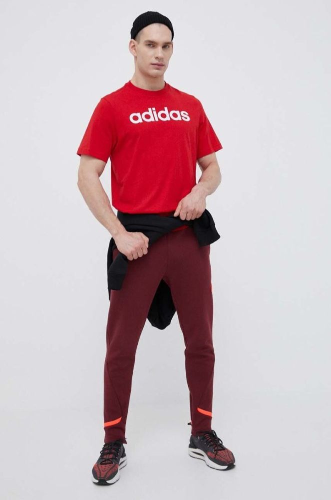 Кофта adidas чоловіча колір чорний з капюшоном з принтом (3150435) фото 2
