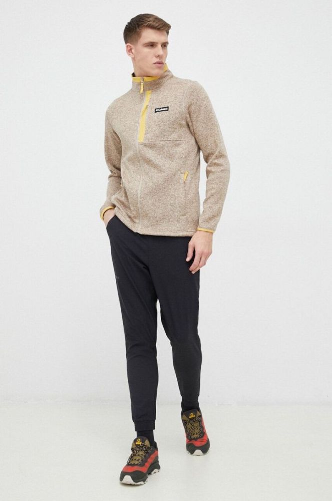 Спортивна кофта Columbia Sweater Weather колір бежевий меланж фото 2