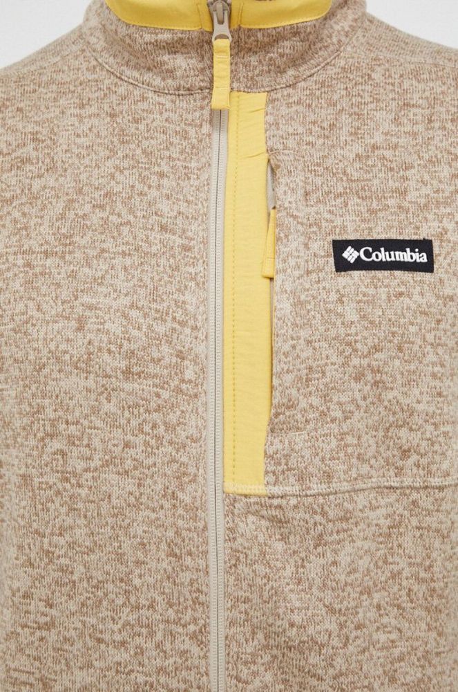 Спортивна кофта Columbia Sweater Weather колір бежевий меланж фото 5