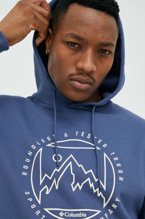 Кофта Columbia чоловіча  з принтом колір блакитний (2960569)