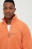 Спортивна кофта Columbia Fast Trek II чоловіча колір помаранчевий однотонна