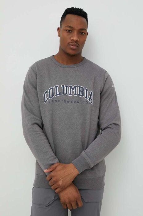 Кофта Columbia чоловіча колір сірий з принтом (2953720)