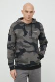 Кофта Columbia чоловіча колір сірий з капюшоном візерунок