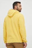 Кофта Columbia чоловіча колір жовтий з капюшоном однотонна