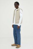 Бавовняний лонгслів G-Star Raw колір білий однотонний (3238026)