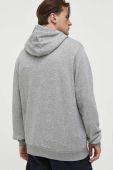 Кофта New Era чоловіча колір сірий з капюшоном з принтом