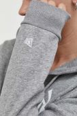 Кофта New Era чоловіча колір сірий з капюшоном з принтом