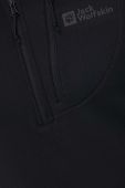 Спортивна кофта Jack Wolfskin Kolbenberg Hz колір чорний однотонна