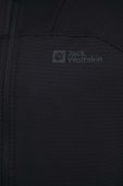 Спортивна кофта Jack Wolfskin Prelight Fz колір чорний однотонна