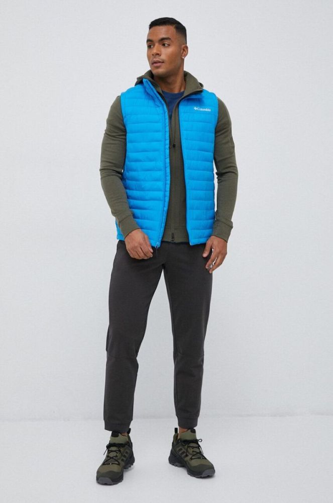 Спортивна кофта Icebreaker Merino Quantum III колір зелений з капюшоном однотонна фото 2