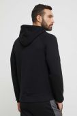Кофта лаунж BOSS колір чорний з капюшоном візерунок (3150454)