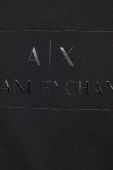 Бавовняна кофта Armani Exchange чоловіча колір чорний з принтом (3190693)