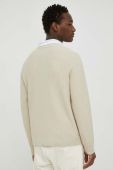 Светр Samsoe Samsoe чоловічий колір бежевий легкий