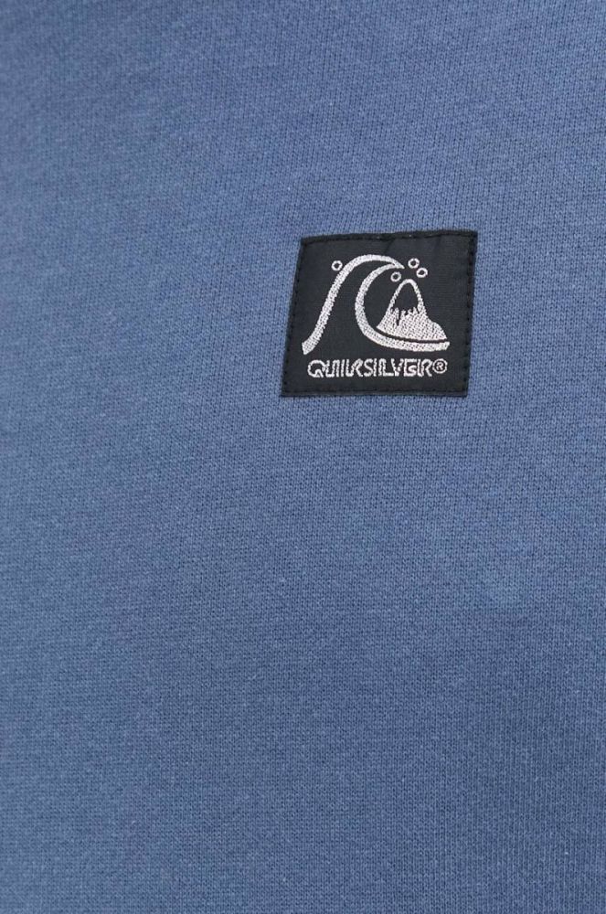 Бавовняна кофта Quiksilver чоловіча колір чорний з капюшоном візерунок фото 5