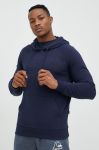 Кофта Quiksilver чоловіча колір синій з капюшоном однотонна Кофта Quiksilver чоловіча колір синій з капюшоном однотонна