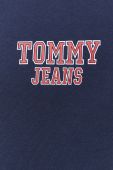 Бавовняна кофта Tommy Jeans чоловіча колір синій з капюшоном з принтом (2979540)