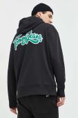Бавовняна кофта Tommy Jeans чоловіча колір чорний з капюшоном з аплікацією (3013196)