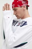 Кофта Tommy Jeans чоловіча колір білий з аплікацією