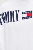 Кофта Tommy Jeans чоловіча колір білий з аплікацією