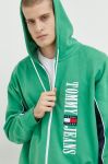 Кофта Tommy Jeans чоловіча колір зелений з капюшоном з аплікацією (3043488) Кофта Tommy Jeans чоловіча колір зелений з капюшоном з аплікацією (3043488)