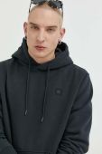 Кофта DC чоловіча колір чорний з капюшоном однотонна