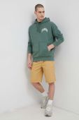 Кофта Champion чоловіча колір зелений з капюшоном однотонна (3077208)