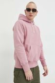 Кофта Champion чоловіча колір рожевий з капюшоном меланж